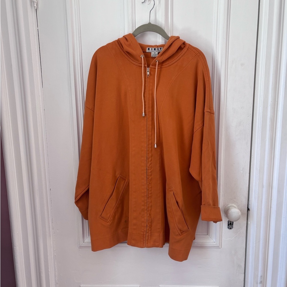 Vintage Thrashed KIKIT Maurice Sasson Made in Hong Kong 100% Cotton Hoodie 3X